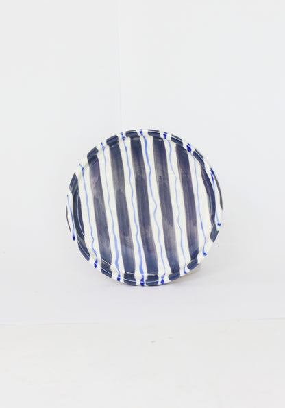 Blue & White Scribble Jewelry Tray