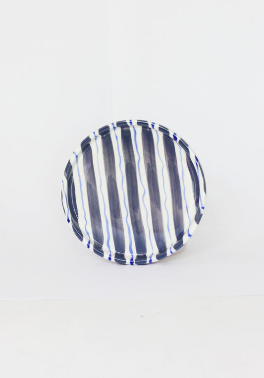 Blue & White Scribble Jewelry Tray