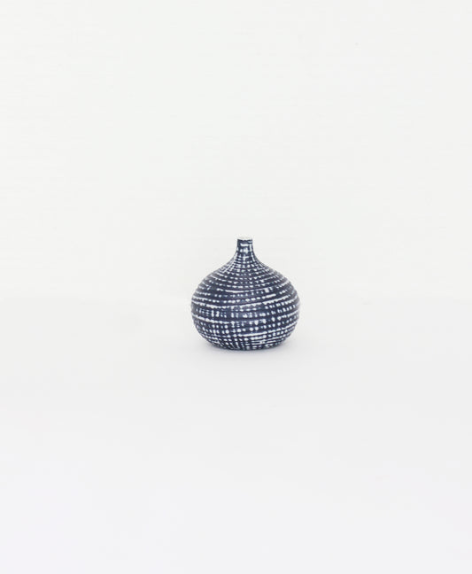 Blue Horizon Round Bud Vase