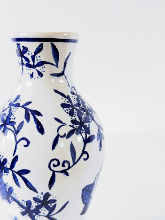 Vintage Blue and White Vase
