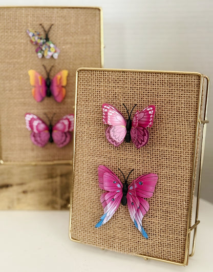 Burlap Butterfly Art