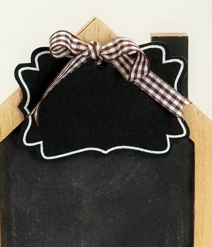 Chalkboard House With Chalkboard Tag