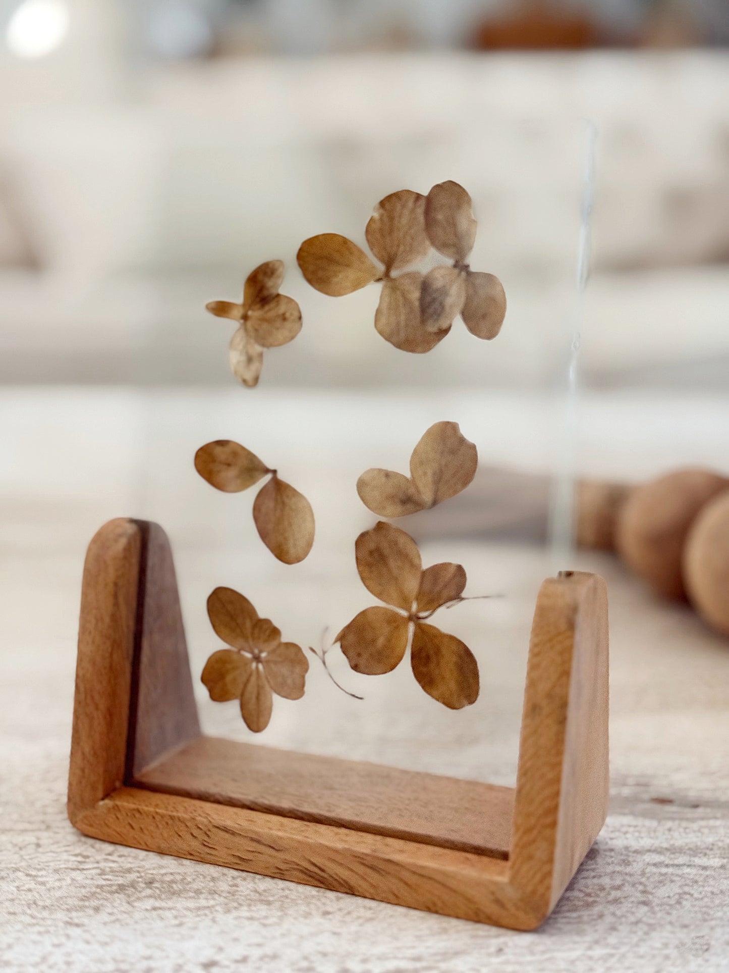Midcentury Modern Vertical Wood Photo Frame