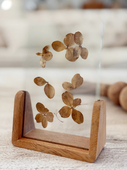 Midcentury Modern Vertical Wood Photo Frame