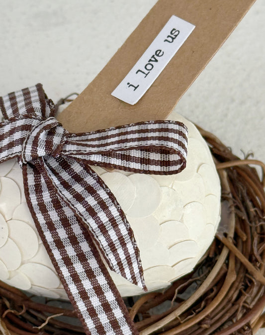 Bookpage Egg and Nest Decor