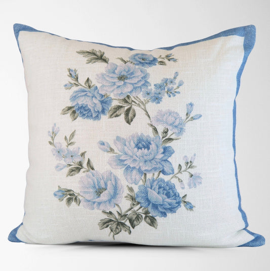 Blush and Bloom Vintage Rose Pillow Cover