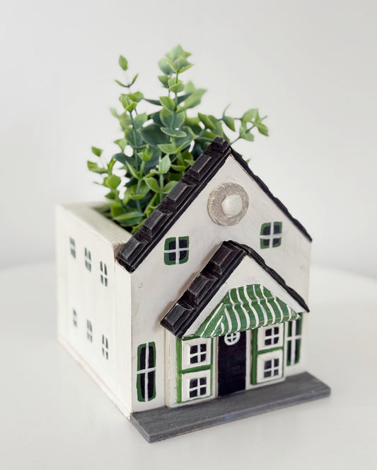 Thistlewood Village Millinery Store Wood Mini Planter