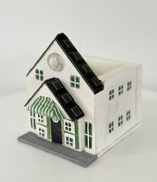 Thistlewood Village Millinery Store Wood Mini Planter