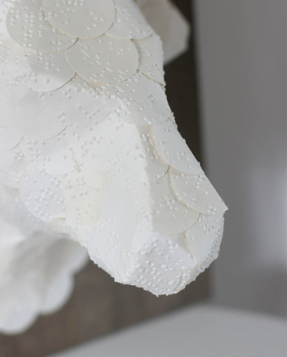 Longhorn Sculpture From Braille Paper
