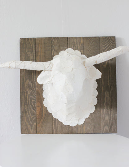Longhorn Sculpture From Braille Paper