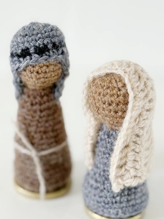 Handmade Crocheted Nativity Set