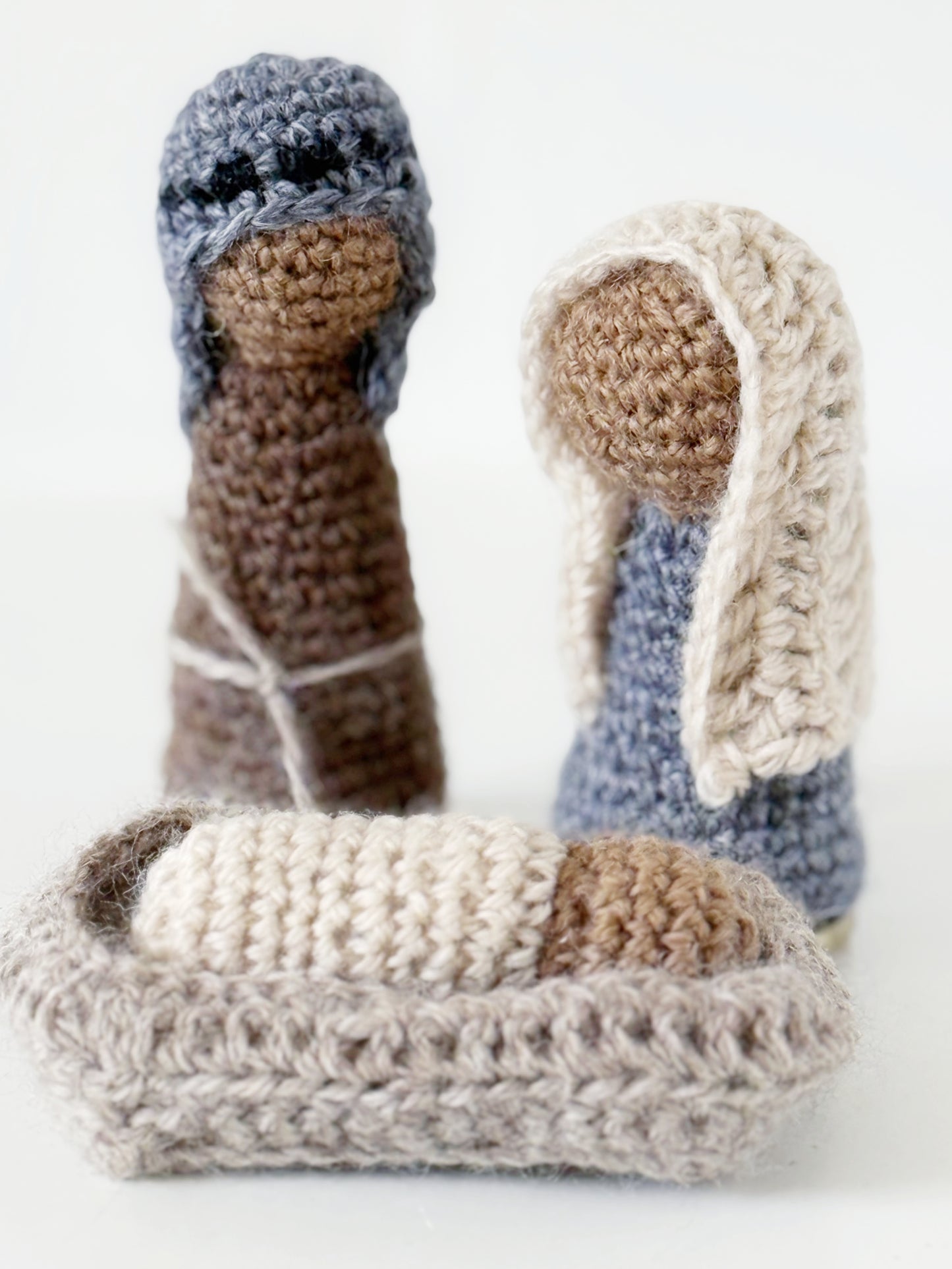 Handmade Crocheted Nativity Set