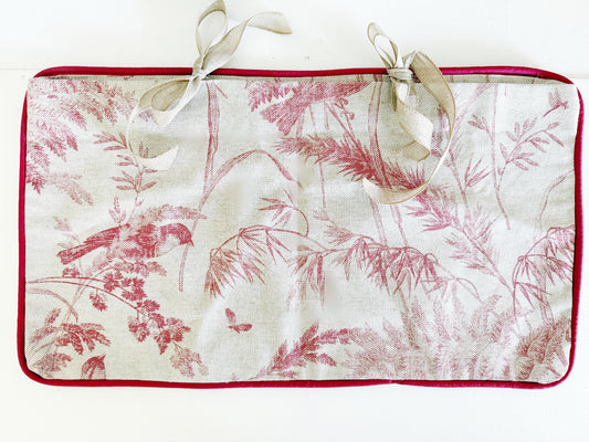 Hand Sewn Toile Pillow Covers