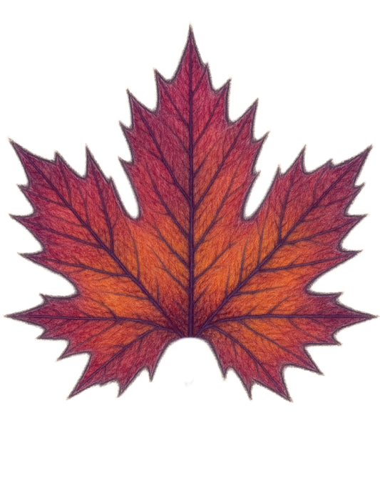 Printable Digital Download Red Leaf Vase
