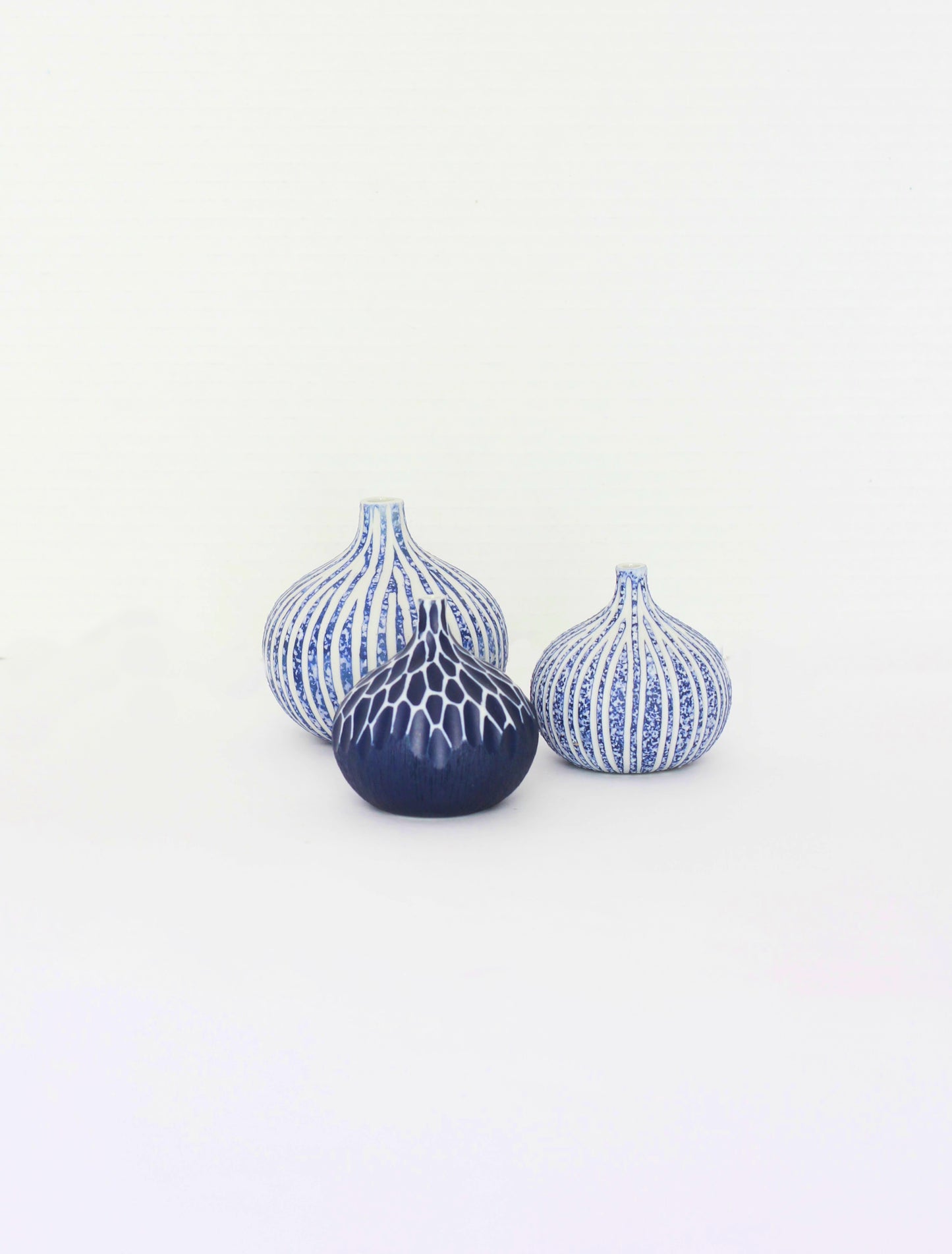 Cerulean Whisper Round Bud Vase
