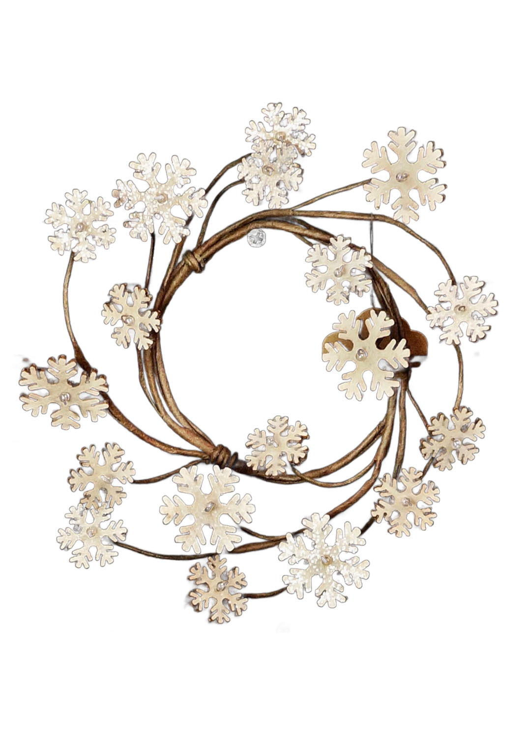 Small Glitter Vintage Snowflake Ring