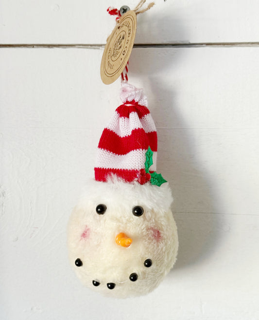 Plush Snowman Ornament