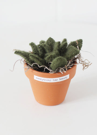 Felt Succulent Pot