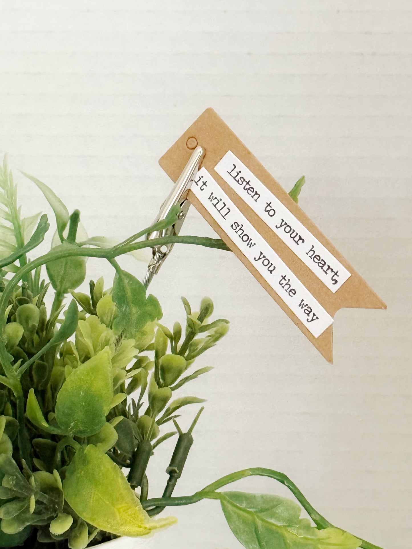 Distressed Plant Pot With Tag