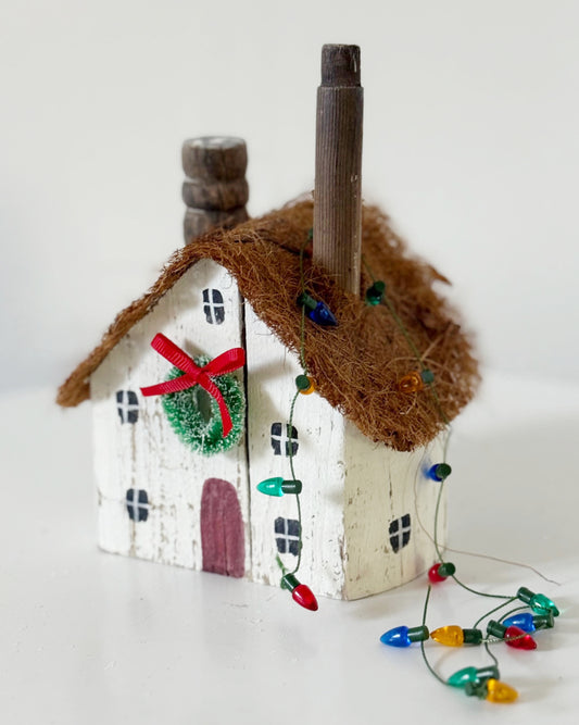 Thatched Roof Cottage With Chimney