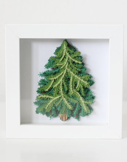 Oh Tannenban Cut Paper Art