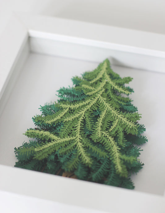 Oh Tannenban Cut Paper Art