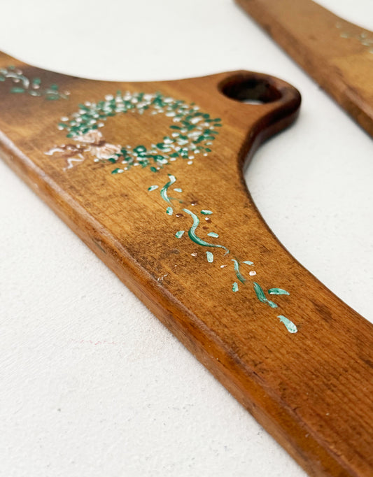 Painted Vintage Wood Hanger