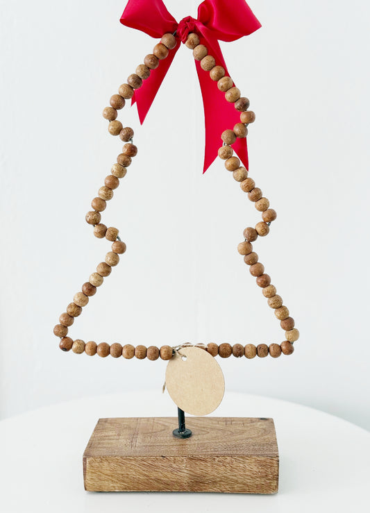 Wood Bead Christmas Tree