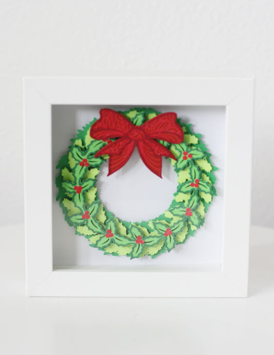 Deck the Halls Cut Paper Art
